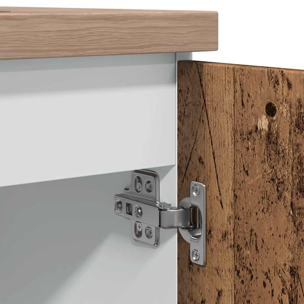 Spülenunterschrank Lyon Altholz-Optik 80x46x81,5 cm Holzwerkstoff