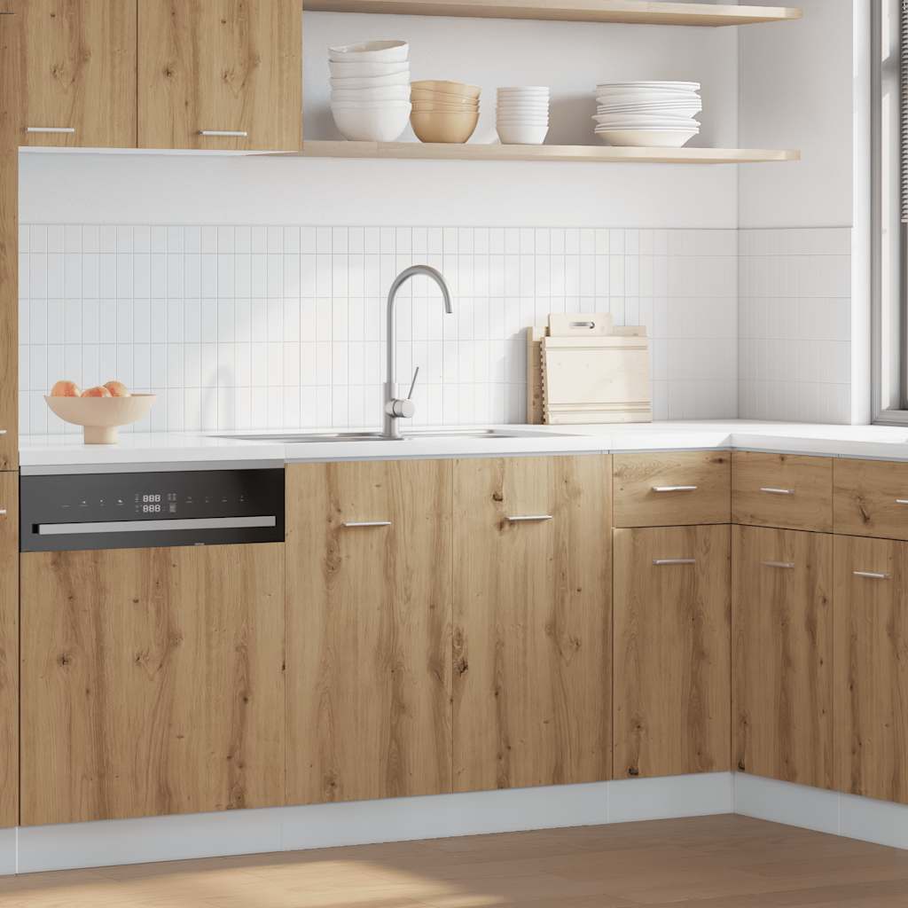 Spülenunterschrank Lyon Artisan-Eiche 80x46x81,5 cm Holzwerkstoff