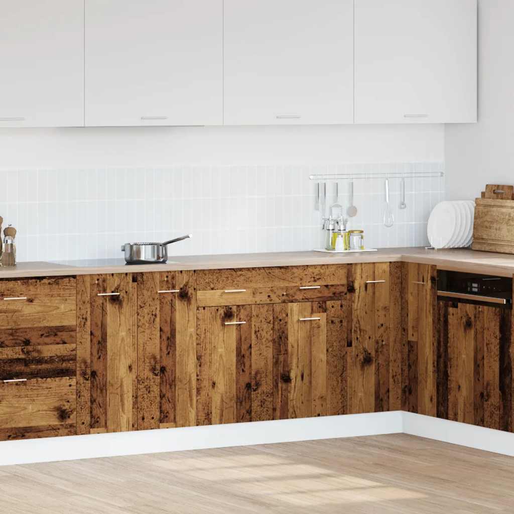 Lyon drawer base cabinet in old wood look 80x46x81.5 cm wood-based material