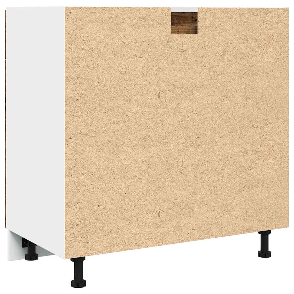 Lyon drawer base cabinet in old wood look 80x46x81.5 cm wood-based material