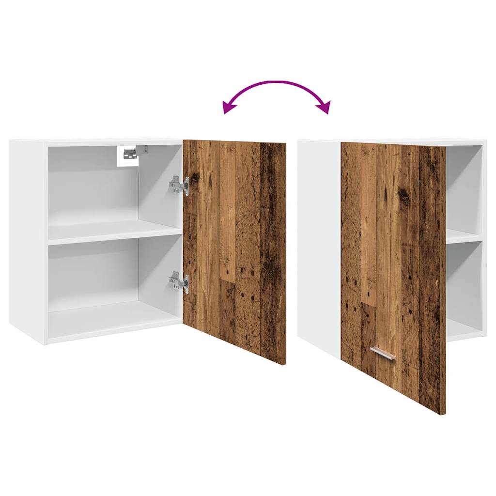 Wall cabinets 2 pcs. Lyon old wood look 50x31x60 cm wood material
