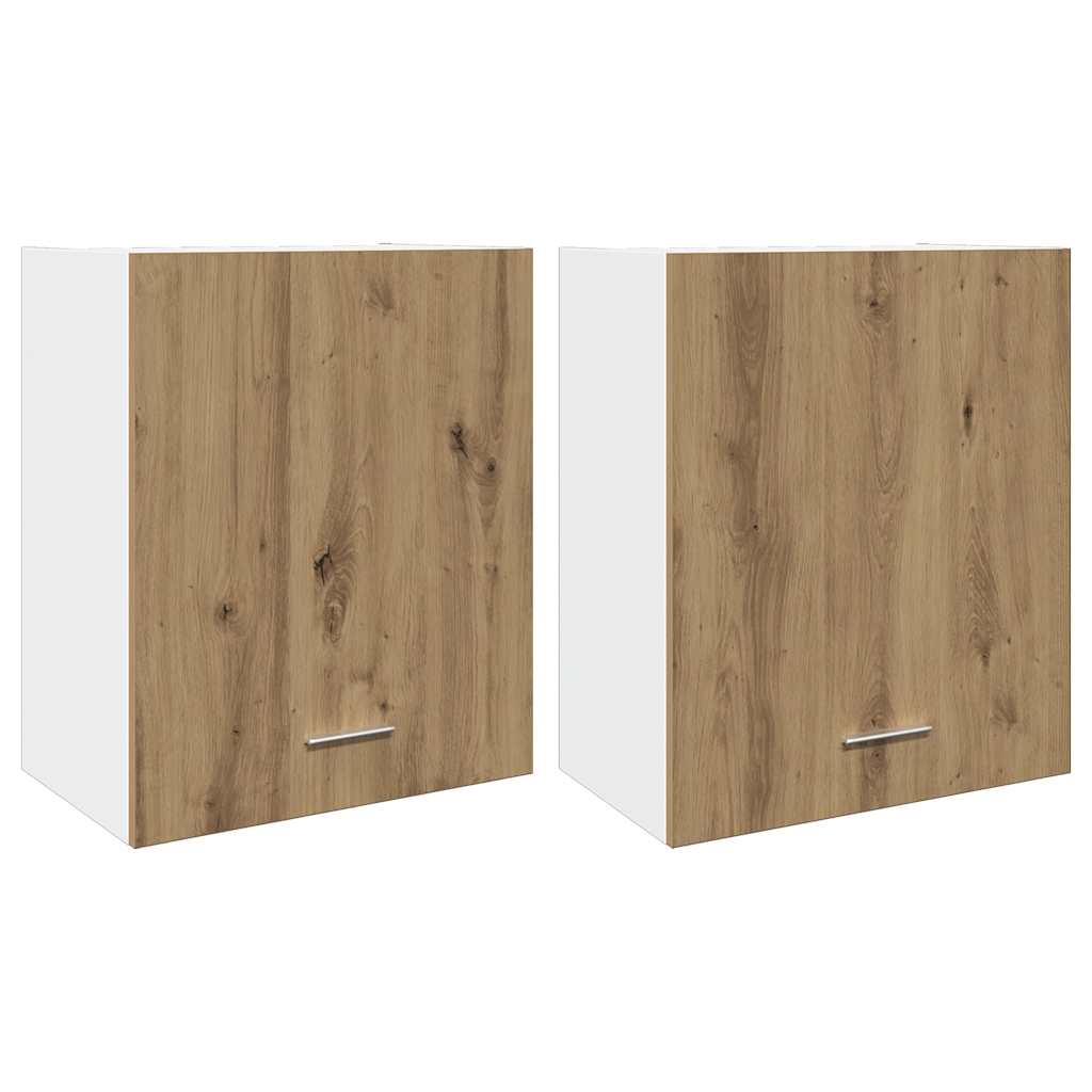 Wall cabinets 2 pcs. Lyon Artisan oak 50x31x60 cm wood material