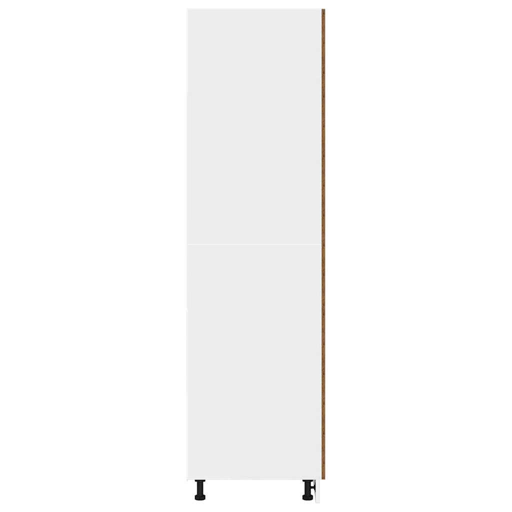 Refrigerator conversion cabinet Lyon old wood look 60x57x207 cm wood material