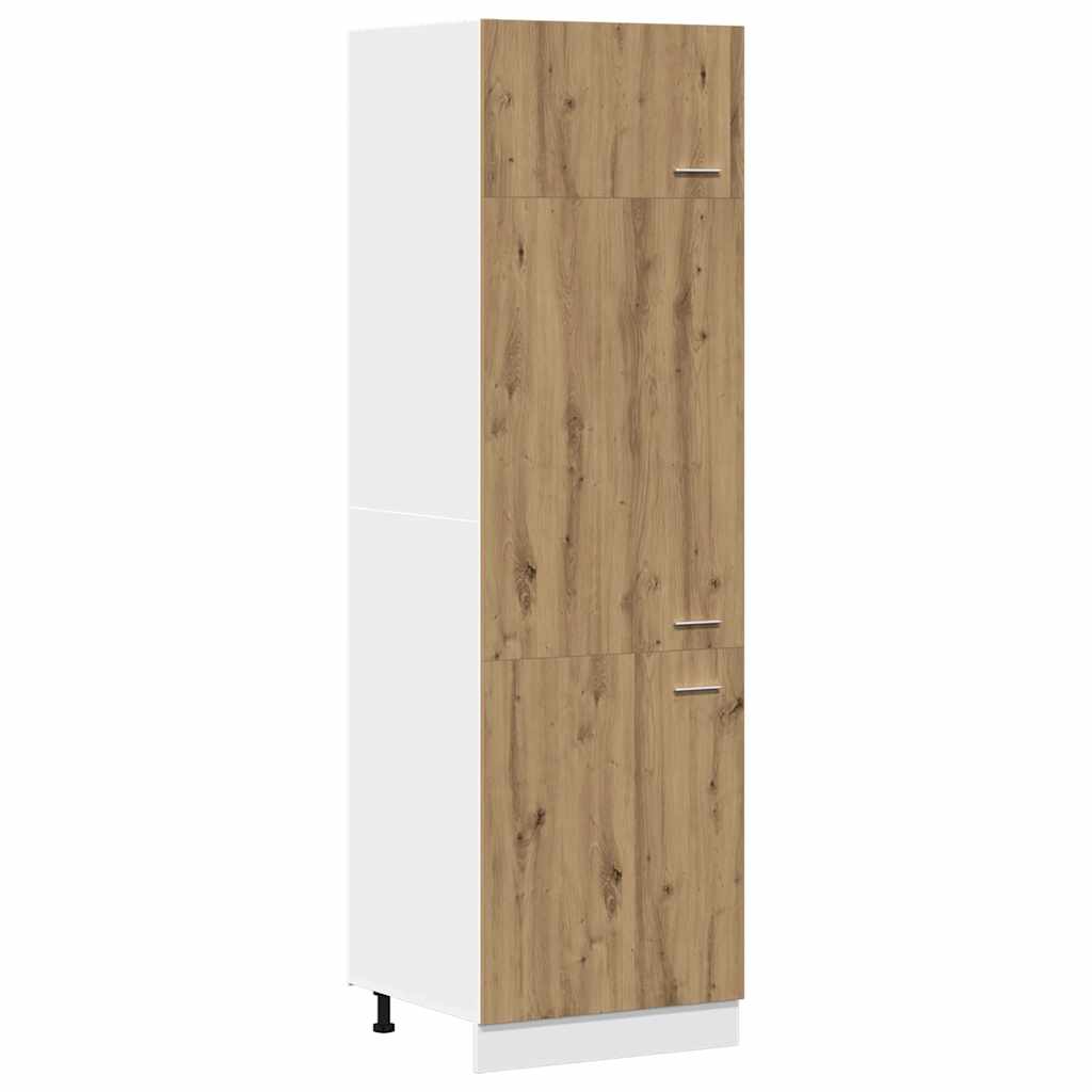Refrigerator conversion cabinet Lyon Artisan Oak 60x57x207 cm wood-based material