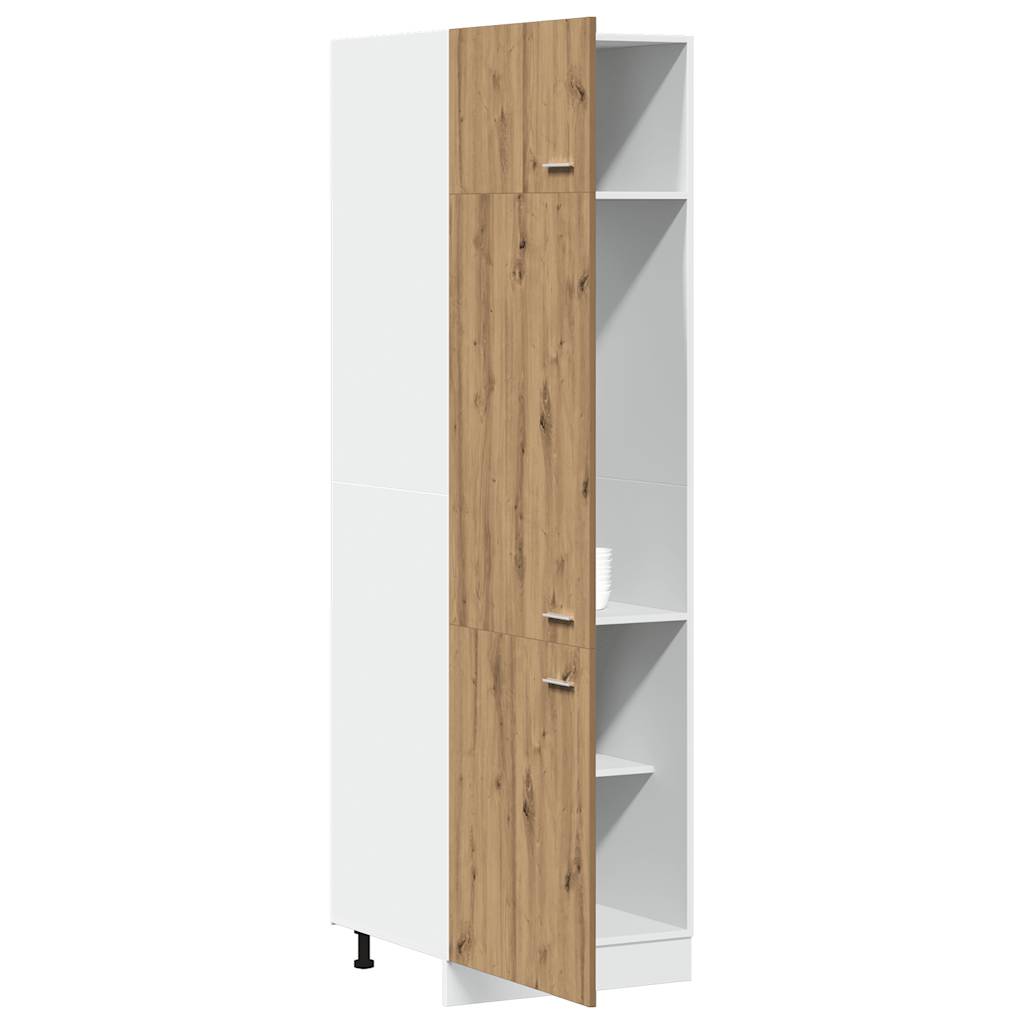 Refrigerator conversion cabinet Lyon Artisan Oak 60x57x207 cm wood-based material