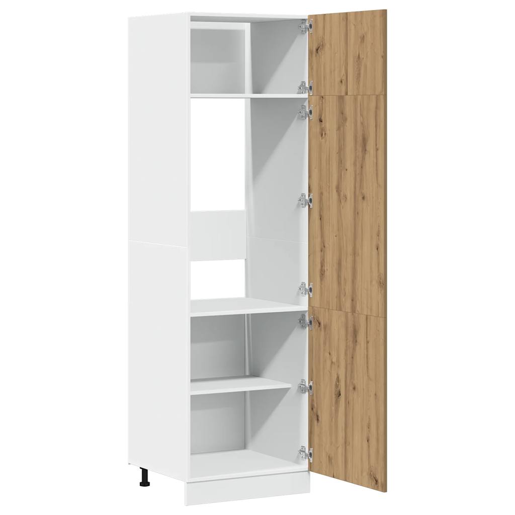 Refrigerator conversion cabinet Lyon Artisan Oak 60x57x207 cm wood-based material