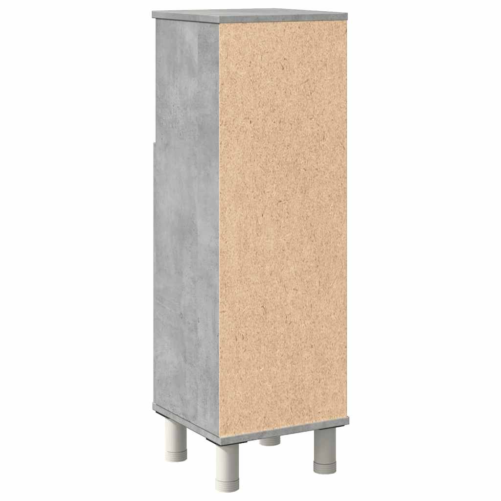 Bathroom Cabinet Concrete Grey 30x30x95 cm Wood Material