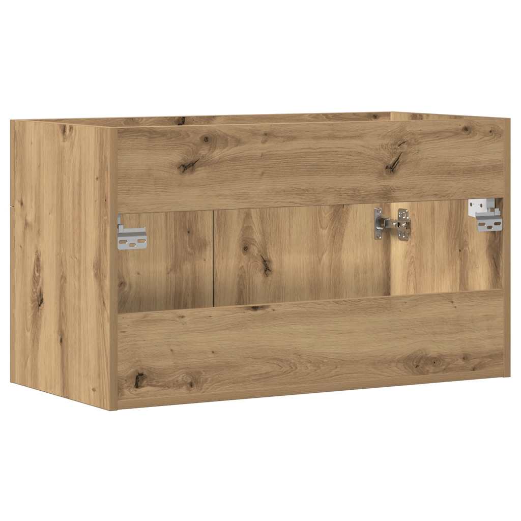 Waschbeckenunterschrank Artisan-Eiche 80x38,5x46 Holzwerkstoff