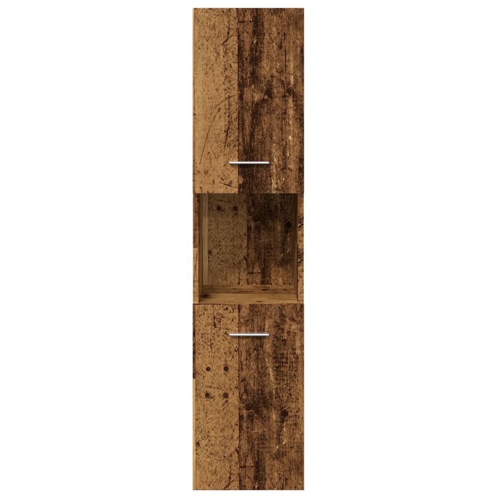 Bathroom wall cabinet old wood look 30x30x130 cm wood material