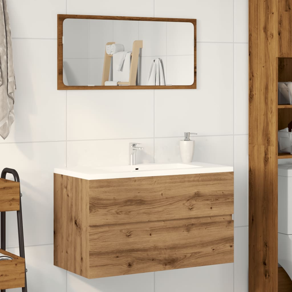 Washbasin cabinet Artisan oak 90x38.5x45 wood material