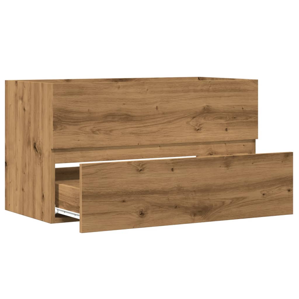 Washbasin cabinet Artisan oak 90x38.5x45 wood material