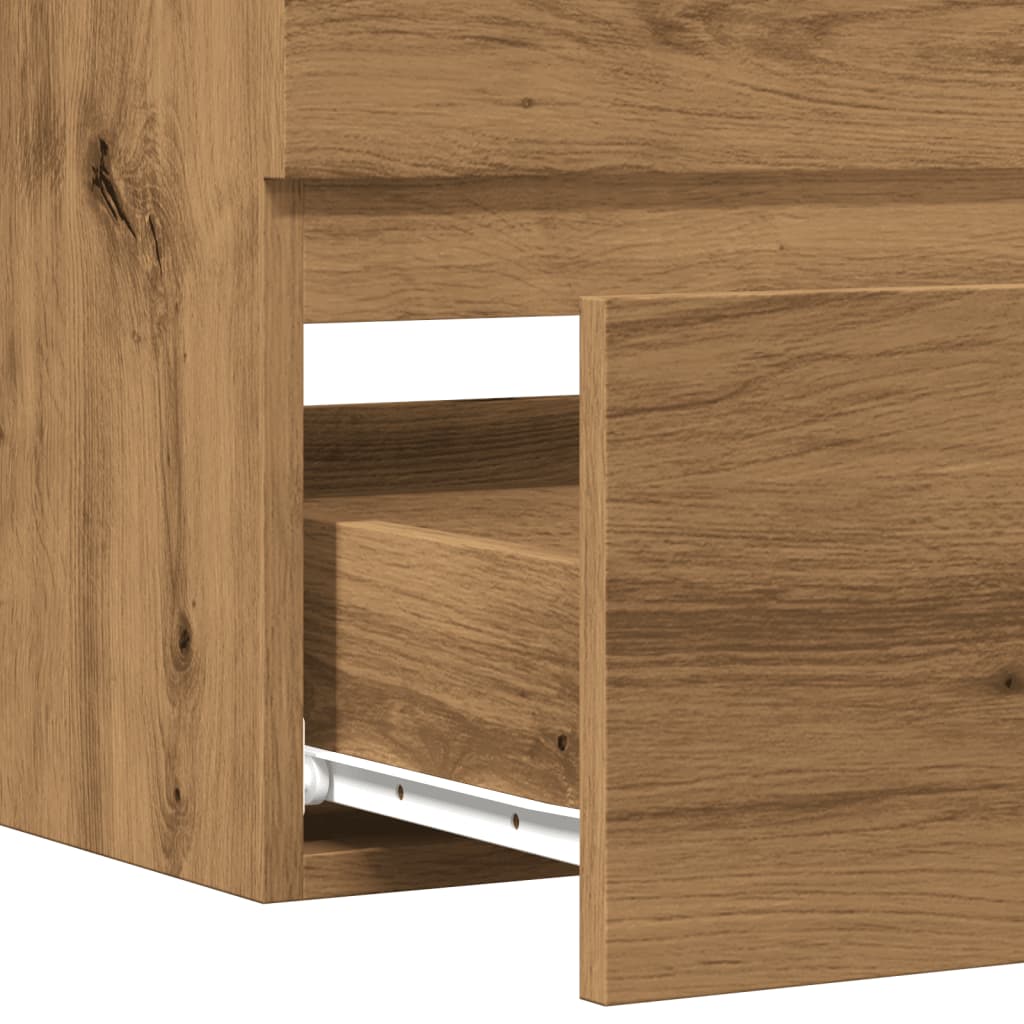 Washbasin cabinet Artisan oak 90x38.5x45 wood material