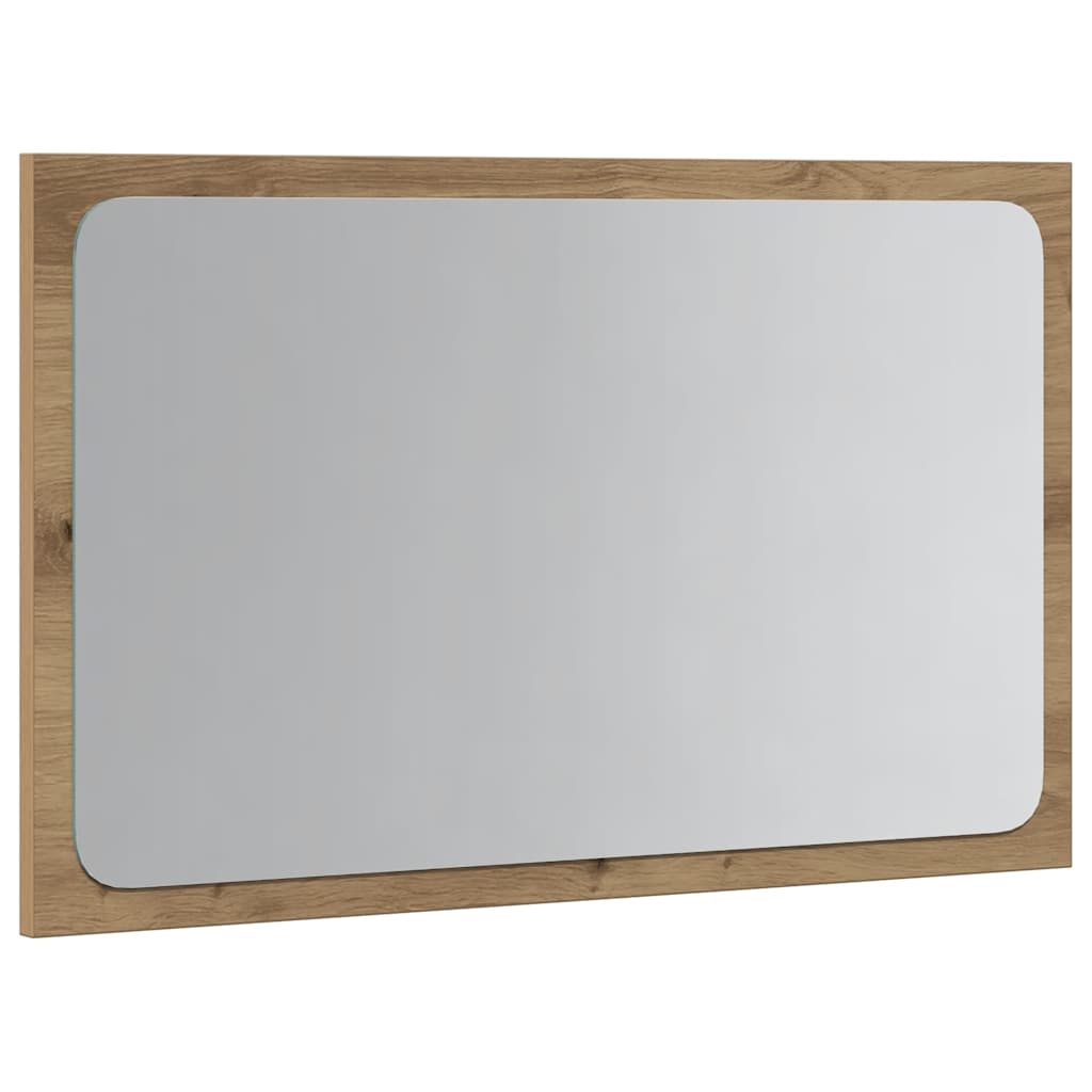 Bathroom mirror with LED lights Artisan oak 60x8.5x38 cm