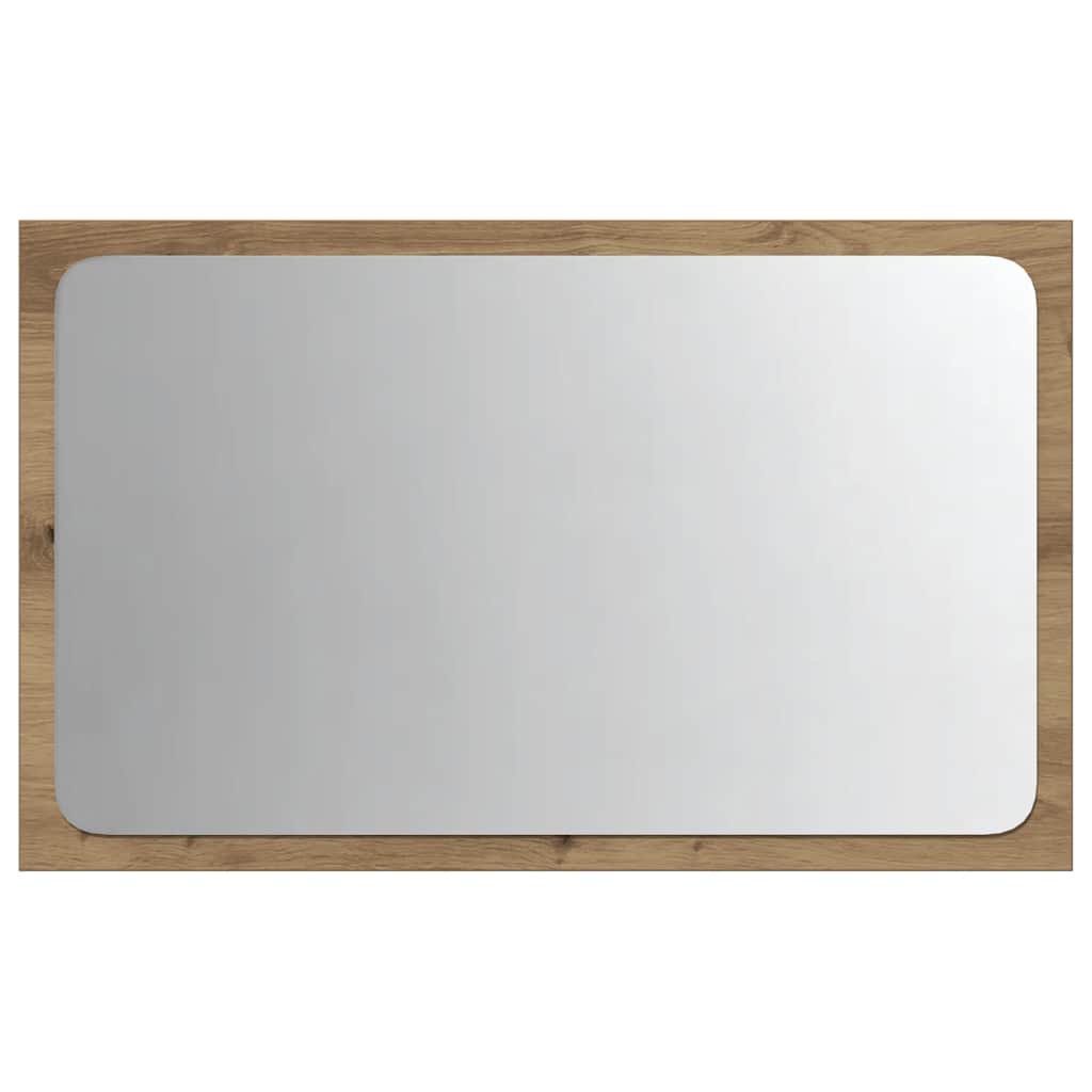 Bathroom mirror with LED lights Artisan oak 60x8.5x38 cm