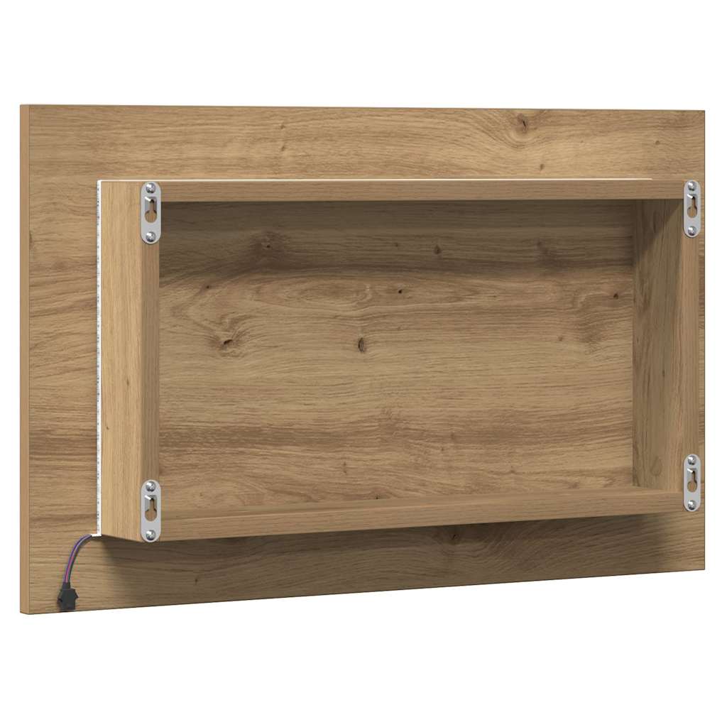 Bathroom mirror with LED lights Artisan oak 60x8.5x38 cm