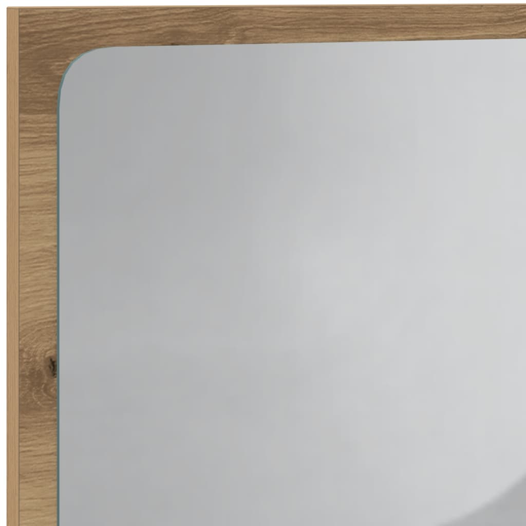 Bathroom mirror with LED lights Artisan oak 60x8.5x38 cm