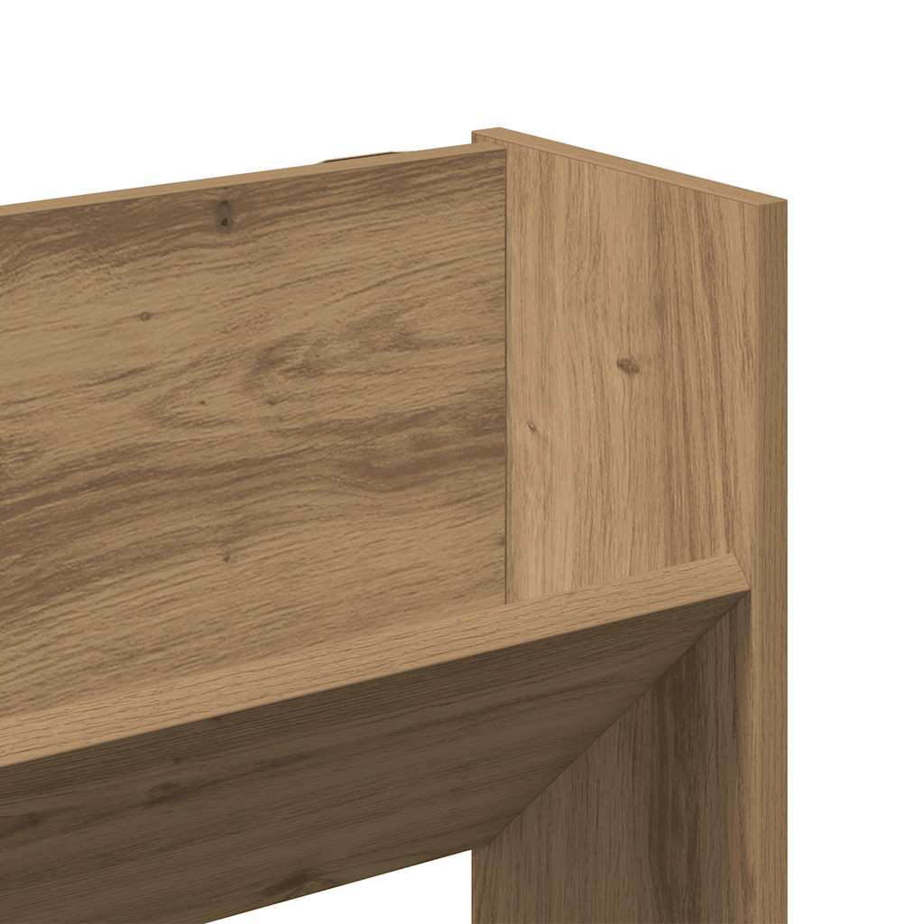 Wand-Schuhregal Artisan-Eiche 80x18x90 cm Holzwerkstoff