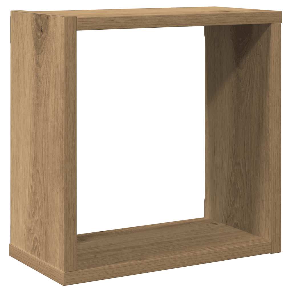 Würfel-Wandregale 6 Stk. Artisan-Eiche 30x15x30 Holzwerkstoff
