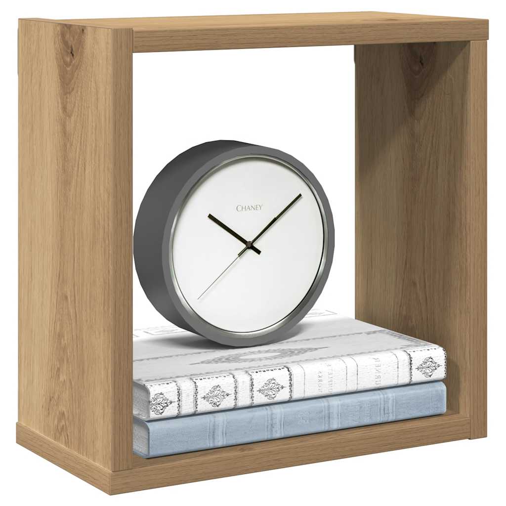 Würfel-Wandregale 6 Stk. Artisan-Eiche 30x15x30 Holzwerkstoff