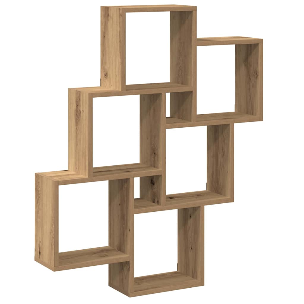Würfelregal Artisan-Eiche 78x15x93 cm Holzwerkstoff
