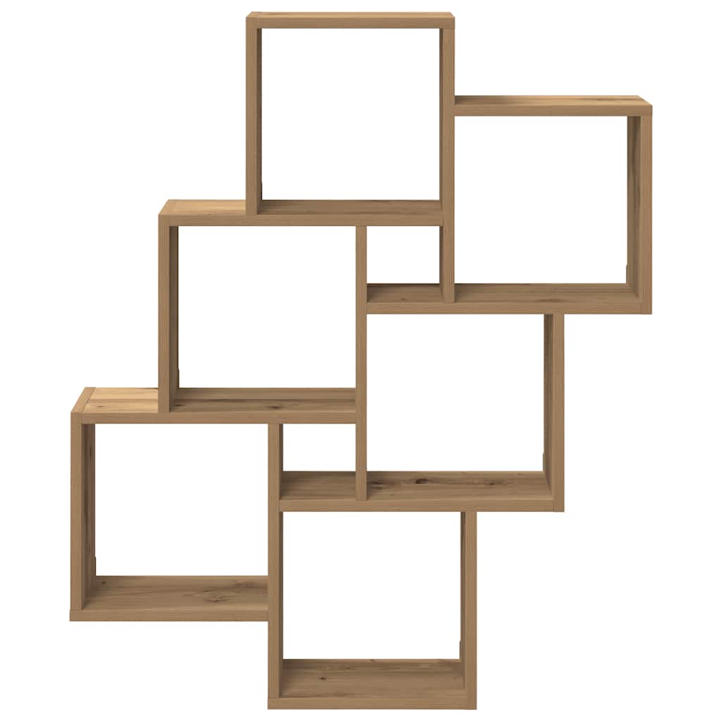 Würfelregal Artisan-Eiche 78x15x93 cm Holzwerkstoff