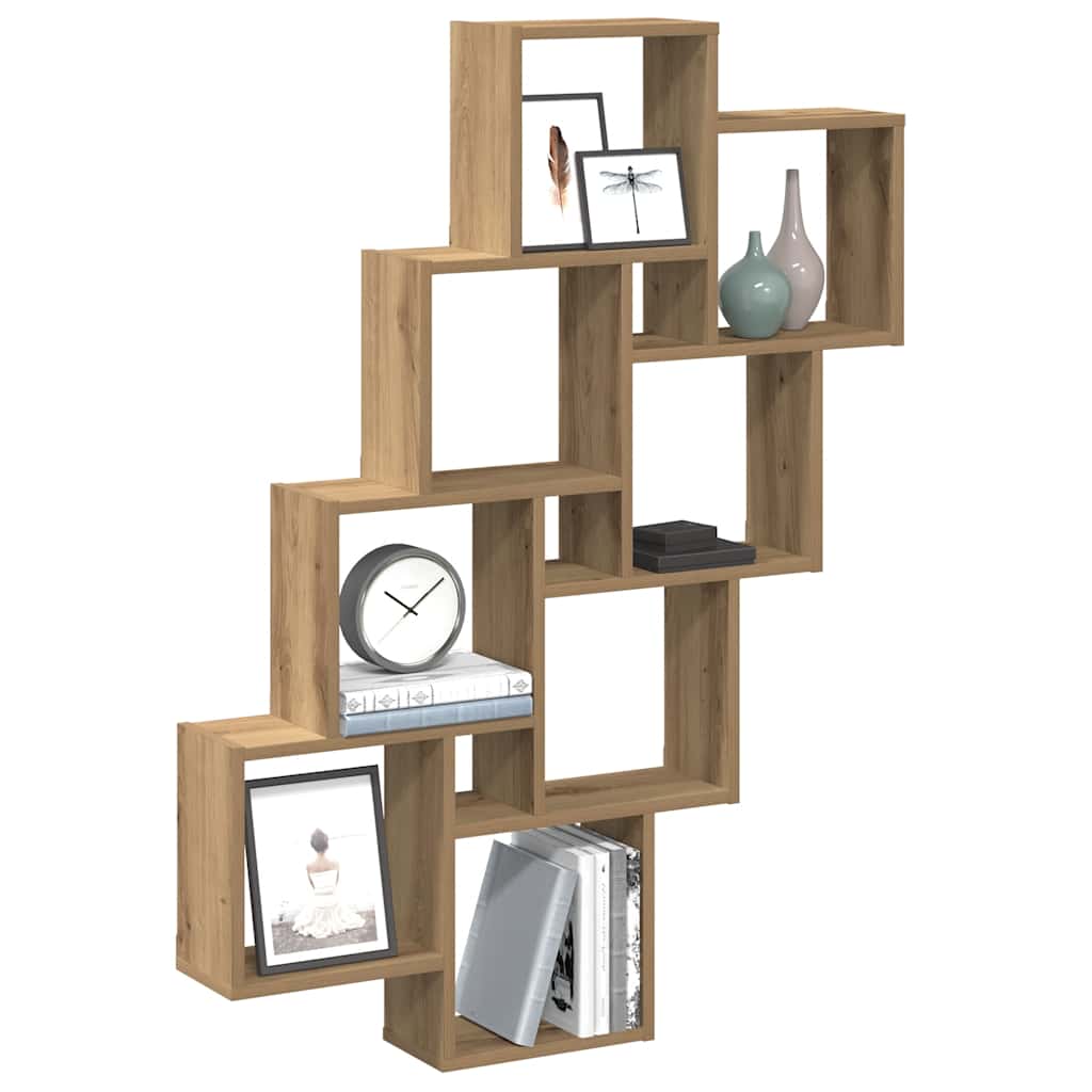 Würfelregal Artisan-Eiche 90x15x119,5 cm Holzwerkstoff