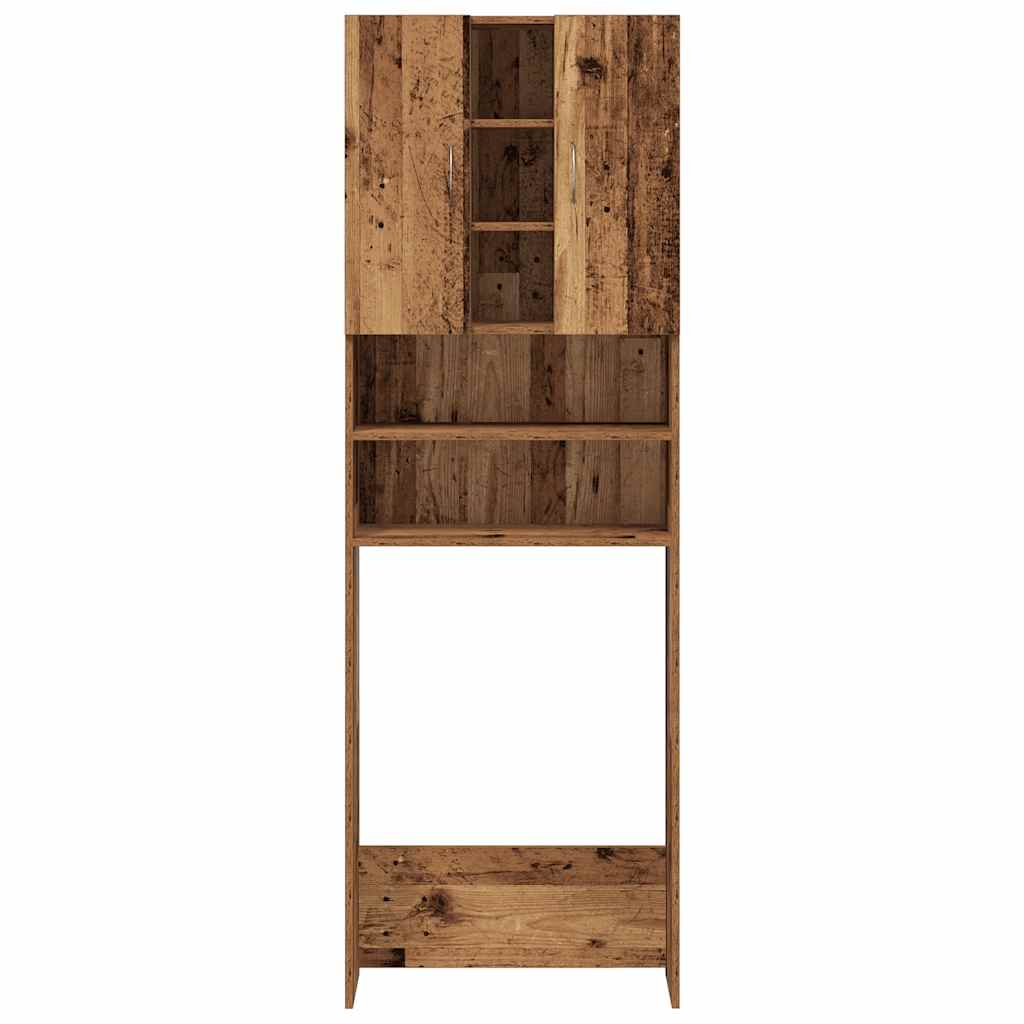 Washing machine cabinet old wood look 64x25.5x190 cm