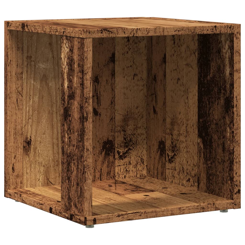 Side table old wood look 33x33x34 cm wood material