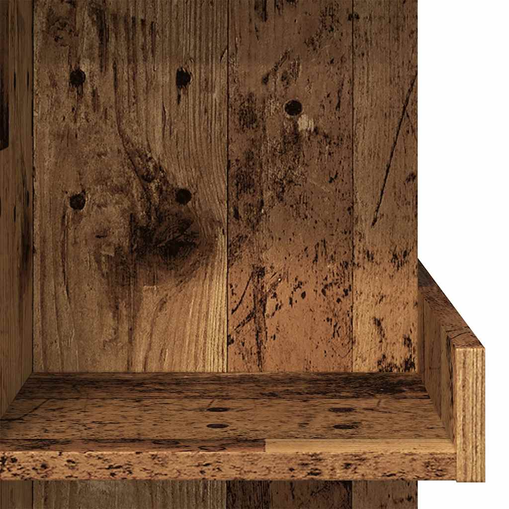 Bar table with shelf old wood look 100x48x101.5 cm