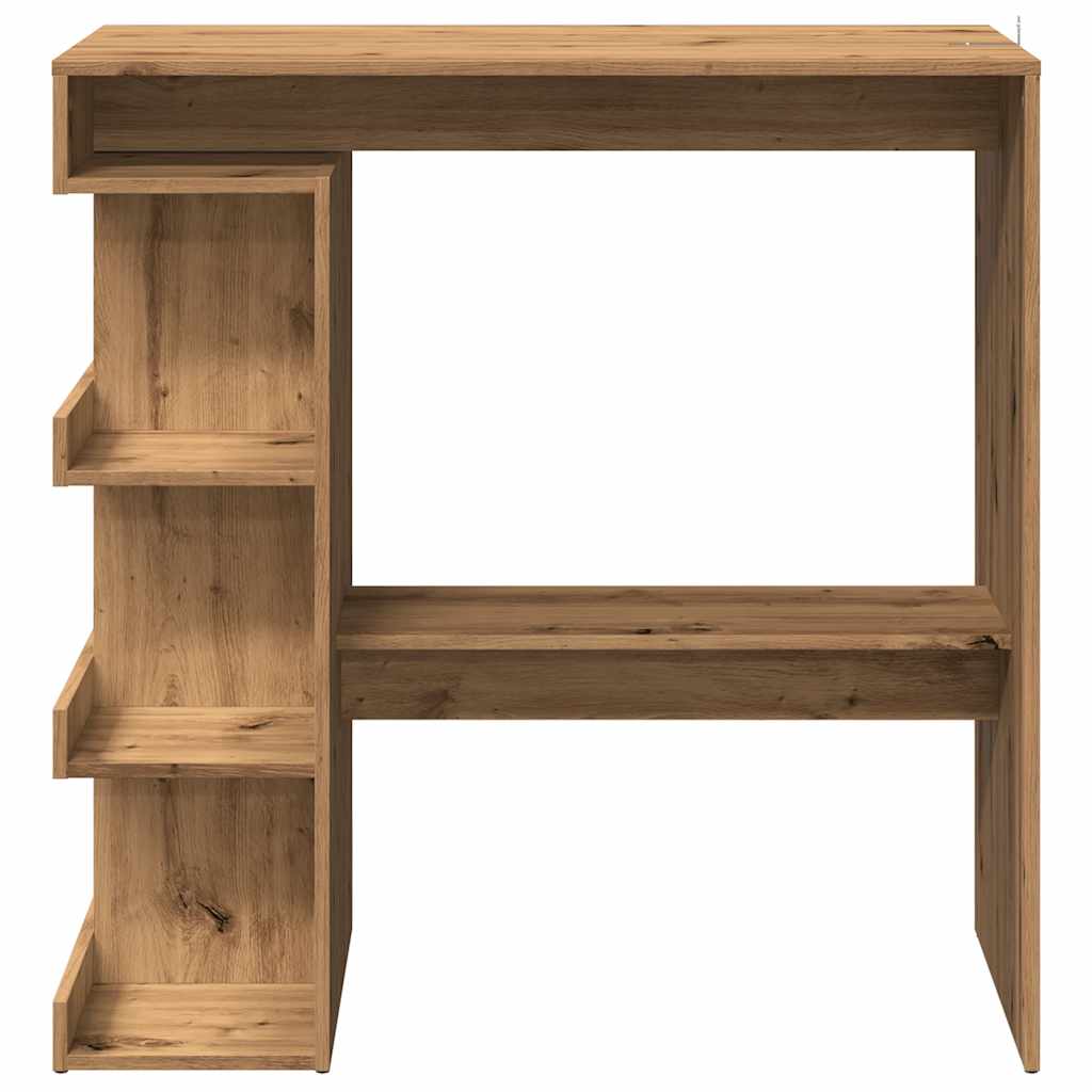 Bartisch mit Regal Artisan-Eiche 100x48x101,5 cm