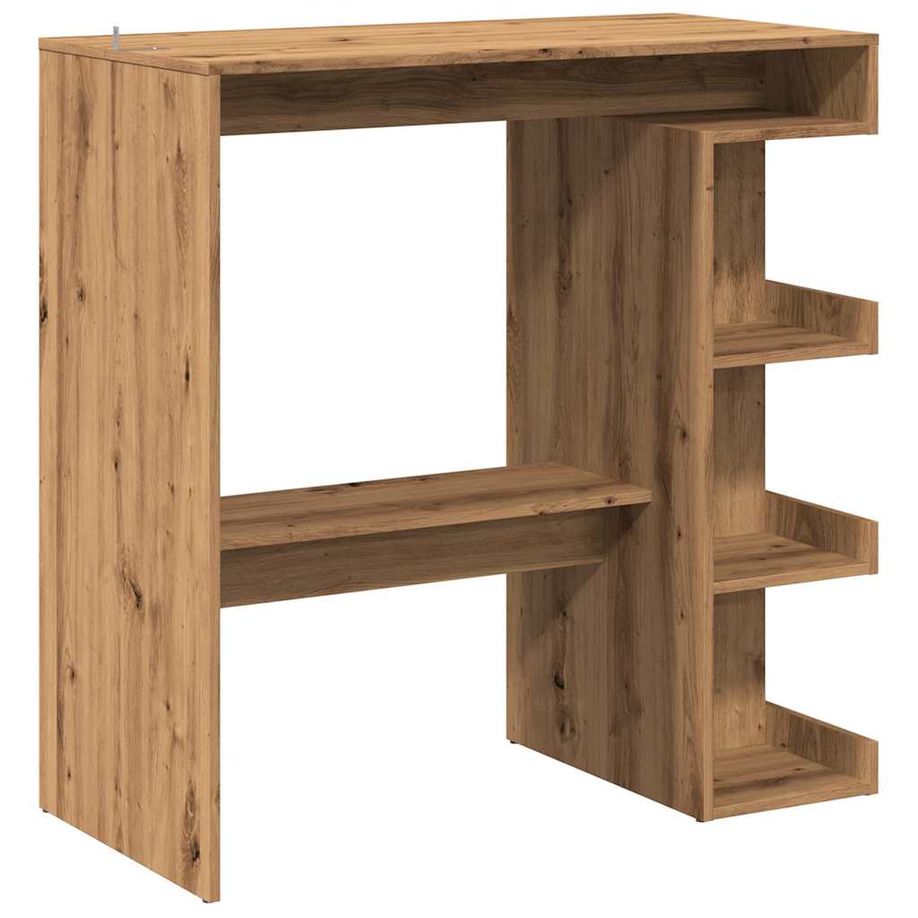 Bartisch mit Regal Artisan-Eiche 100x48x101,5 cm