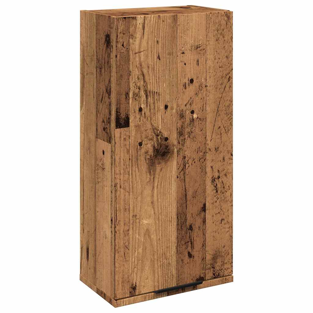 Wall-mounted bathroom cabinet in old wood look 32x20x67 cm