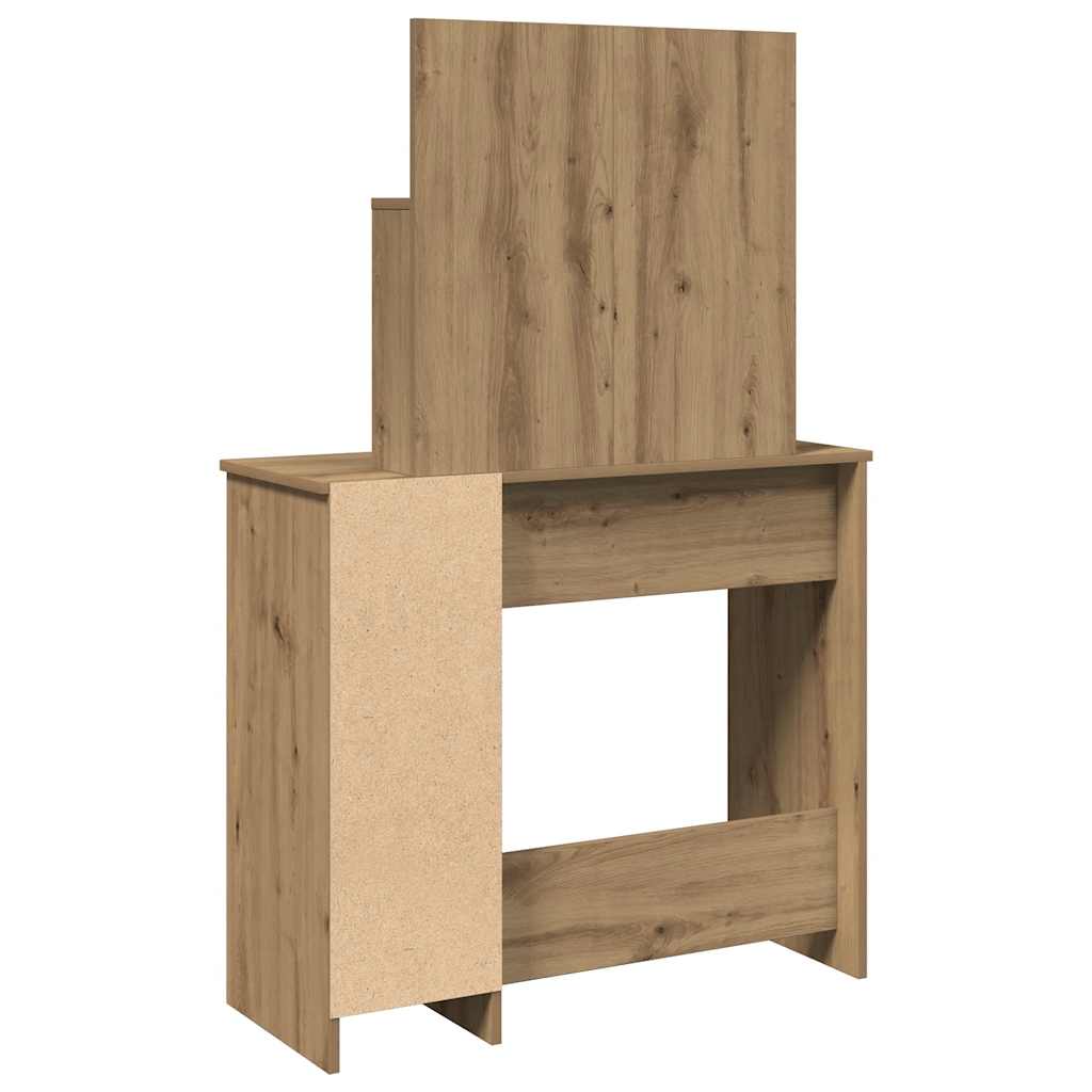 Dressing table with mirror Artisan oak 86.5x35x136 cm