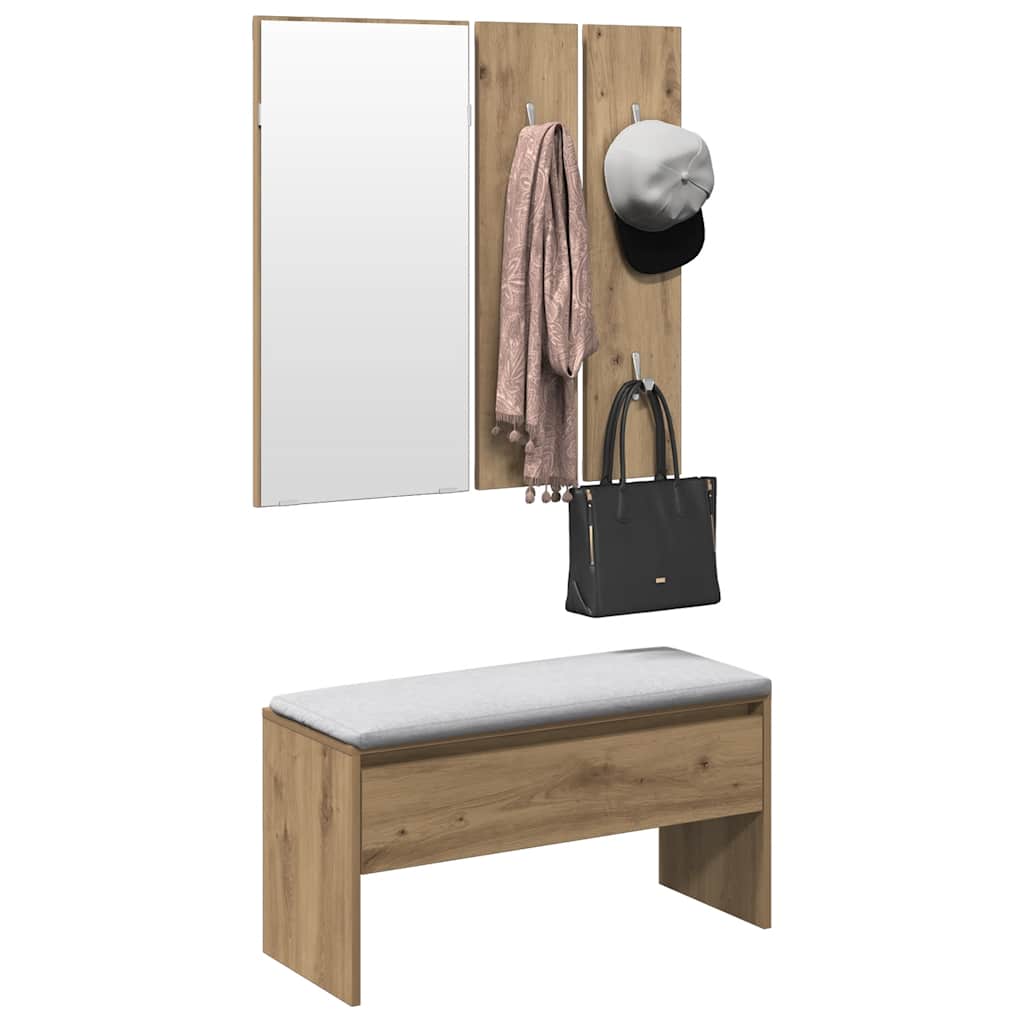 Garderoben-Set Artisan-Eiche Holzwerkstoff