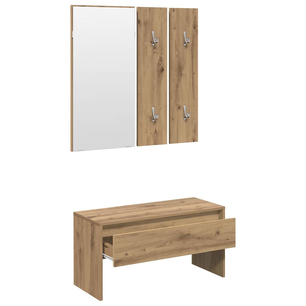 Garderoben-Set Artisan-Eiche Holzwerkstoff