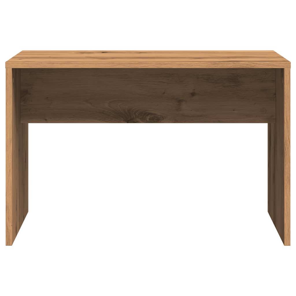 Vanity Stool Artisan Oak 70x35x45 cm Wood Material