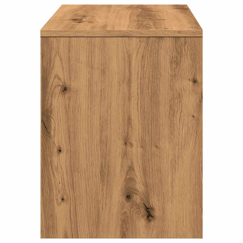 Vanity Stool Artisan Oak 70x35x45 cm Wood Material