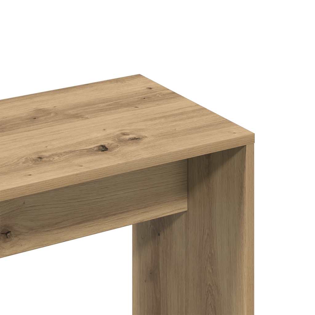 Vanity Stool Artisan Oak 70x35x45 cm Wood Material