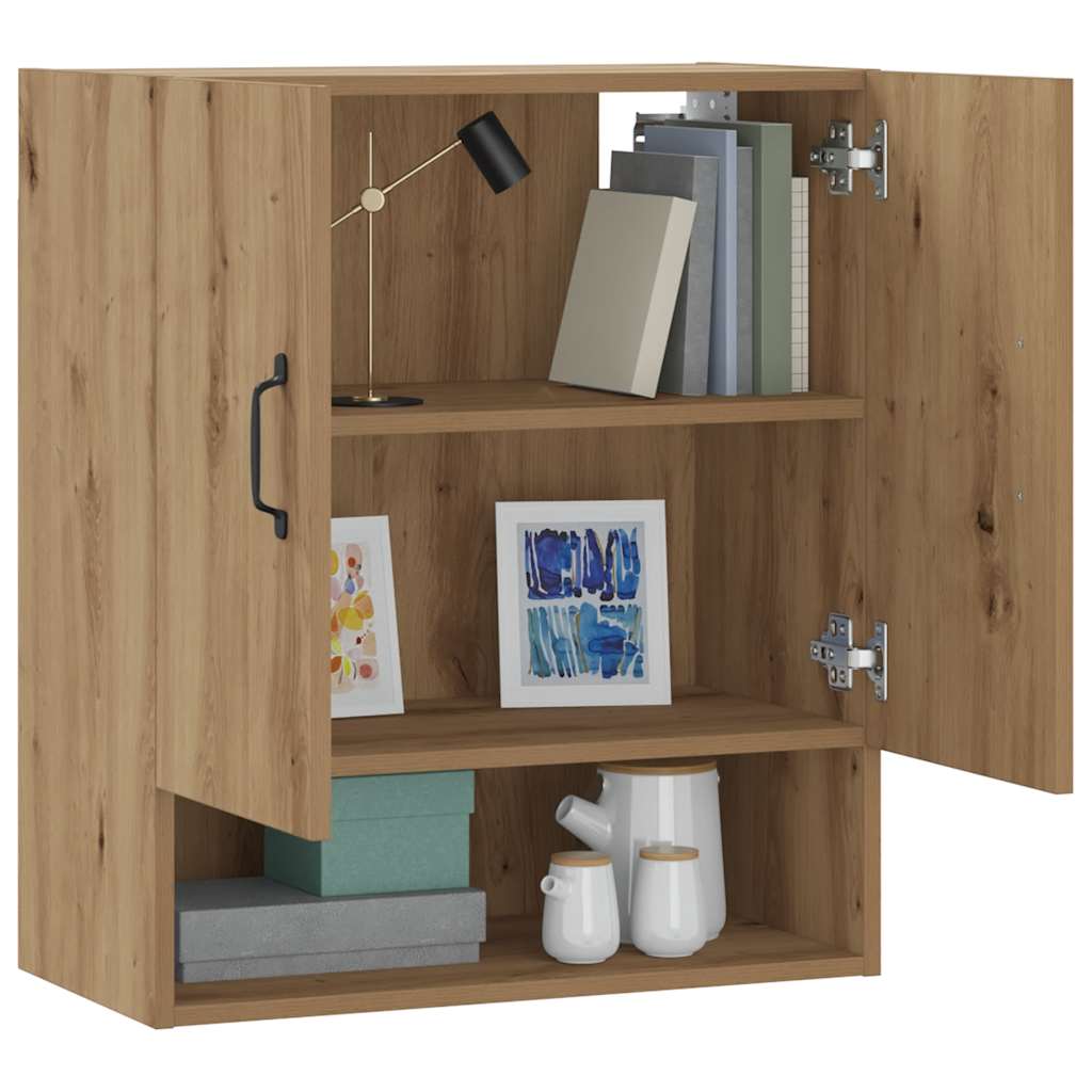 Wall Cabinet Artisan Oak 60x31x70 cm Wood Material