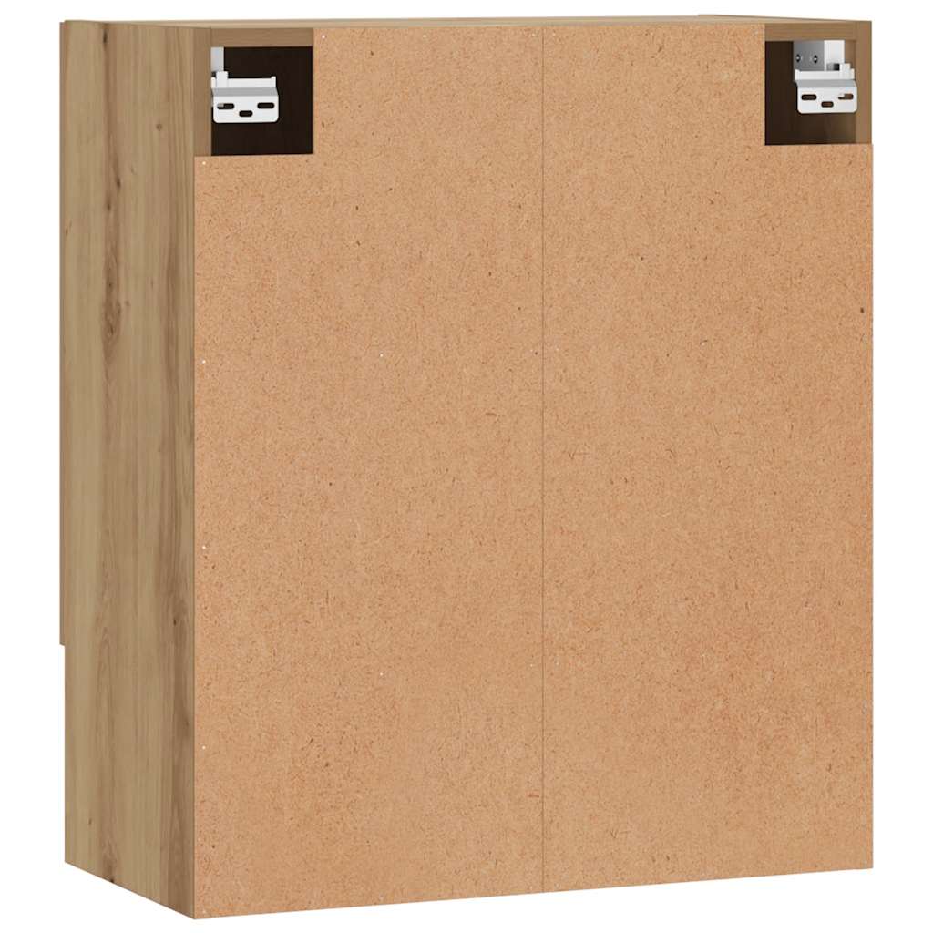 Wall Cabinet Artisan Oak 60x31x70 cm Wood Material