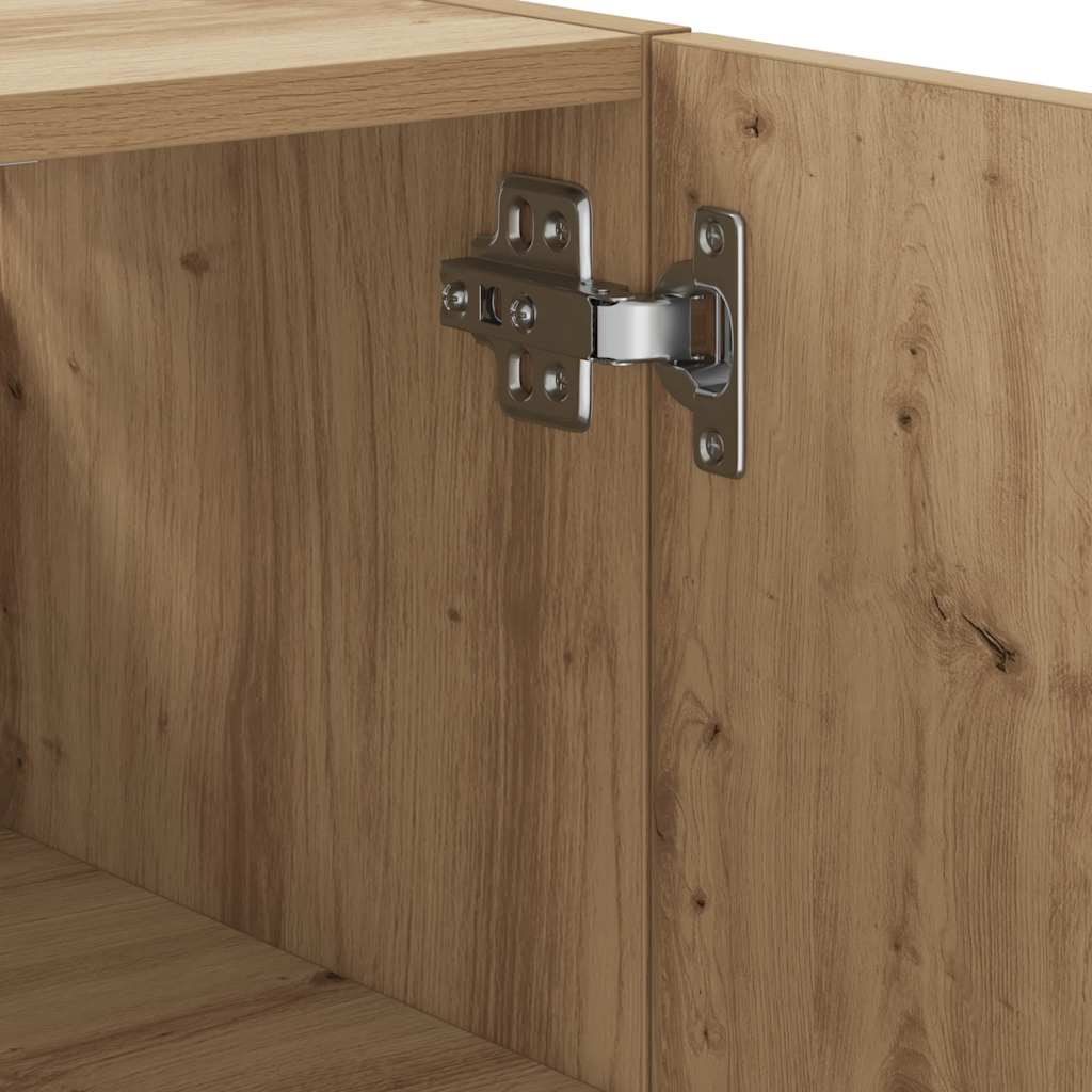 Wall Cabinet Artisan Oak 60x31x70 cm Wood Material
