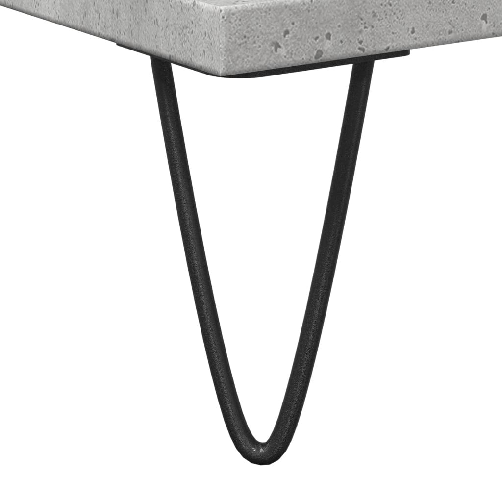 Bathroom cabinet concrete gray 30x30x190 cm made of wood