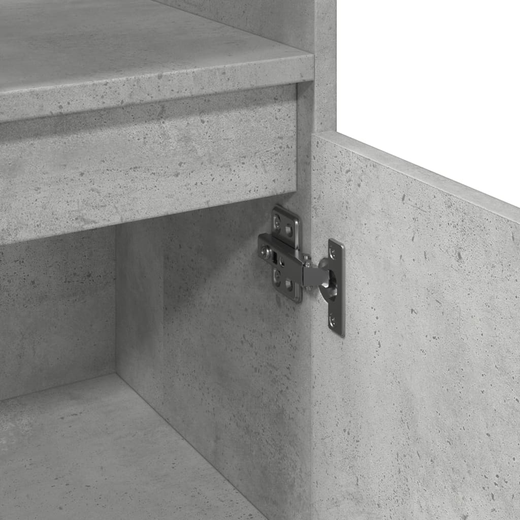 Bathroom cabinet concrete gray 30x30x100 cm made of wood