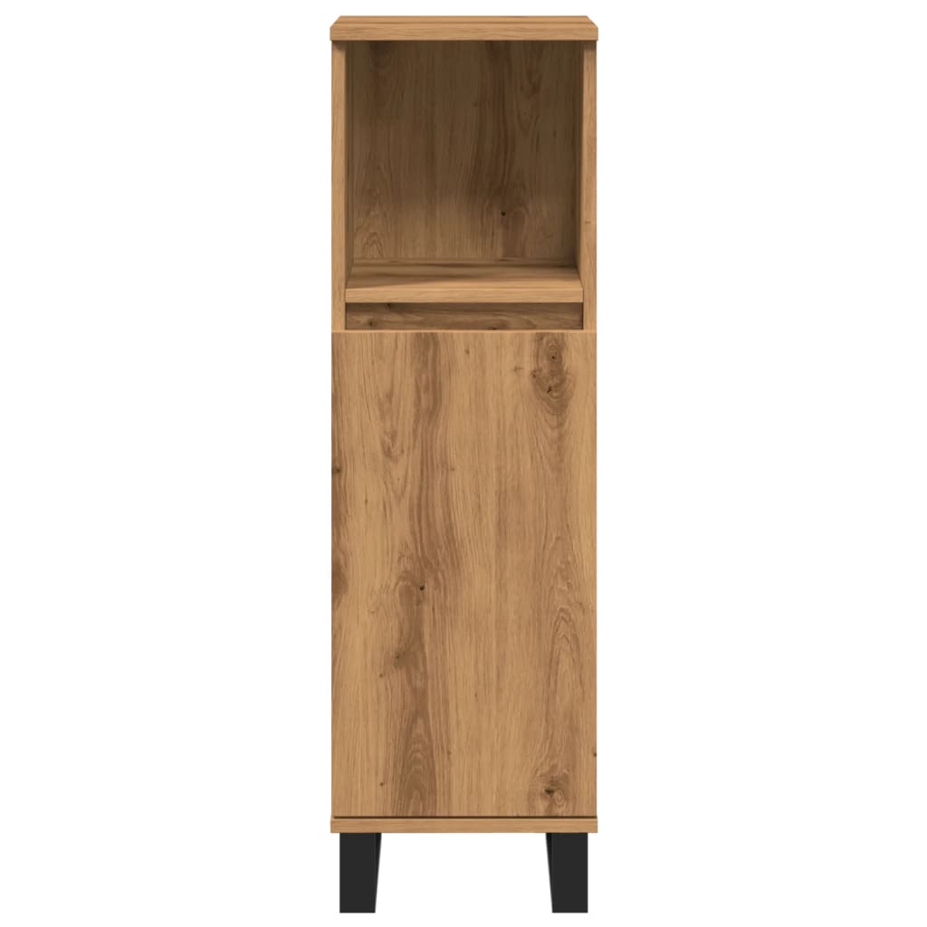 Artisan oak bathroom cabinet 30x30x100 cm wood material