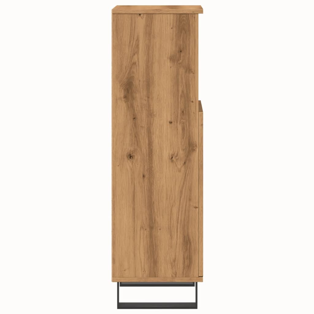 Artisan oak bathroom cabinet 30x30x100 cm wood material