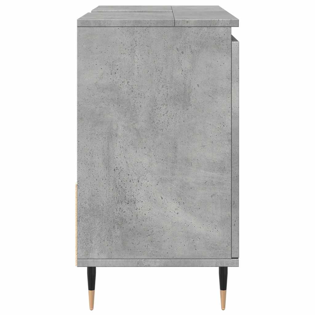 Bathroom cabinet concrete gray 65x33x60 cm made of wood material