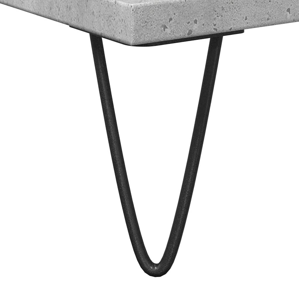 Washbasin base cabinet concrete grey 65x33x60 cm wood material