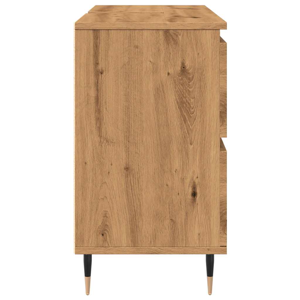 Badschrank Artisan-Eiche 80x33x60 cm Holzwerkstoff