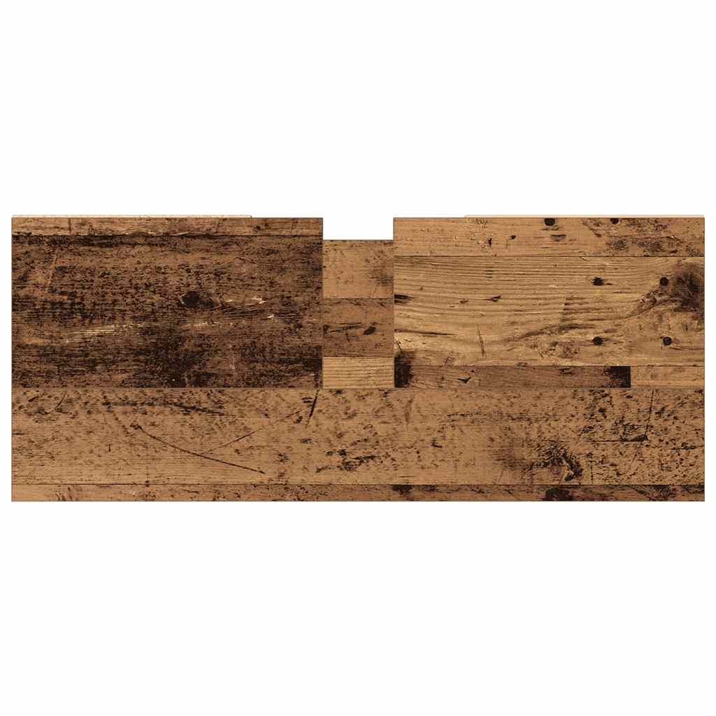 Waschbeckenunterschrank Altholz-Optik 80x33x60 cm Holzwerkstoff