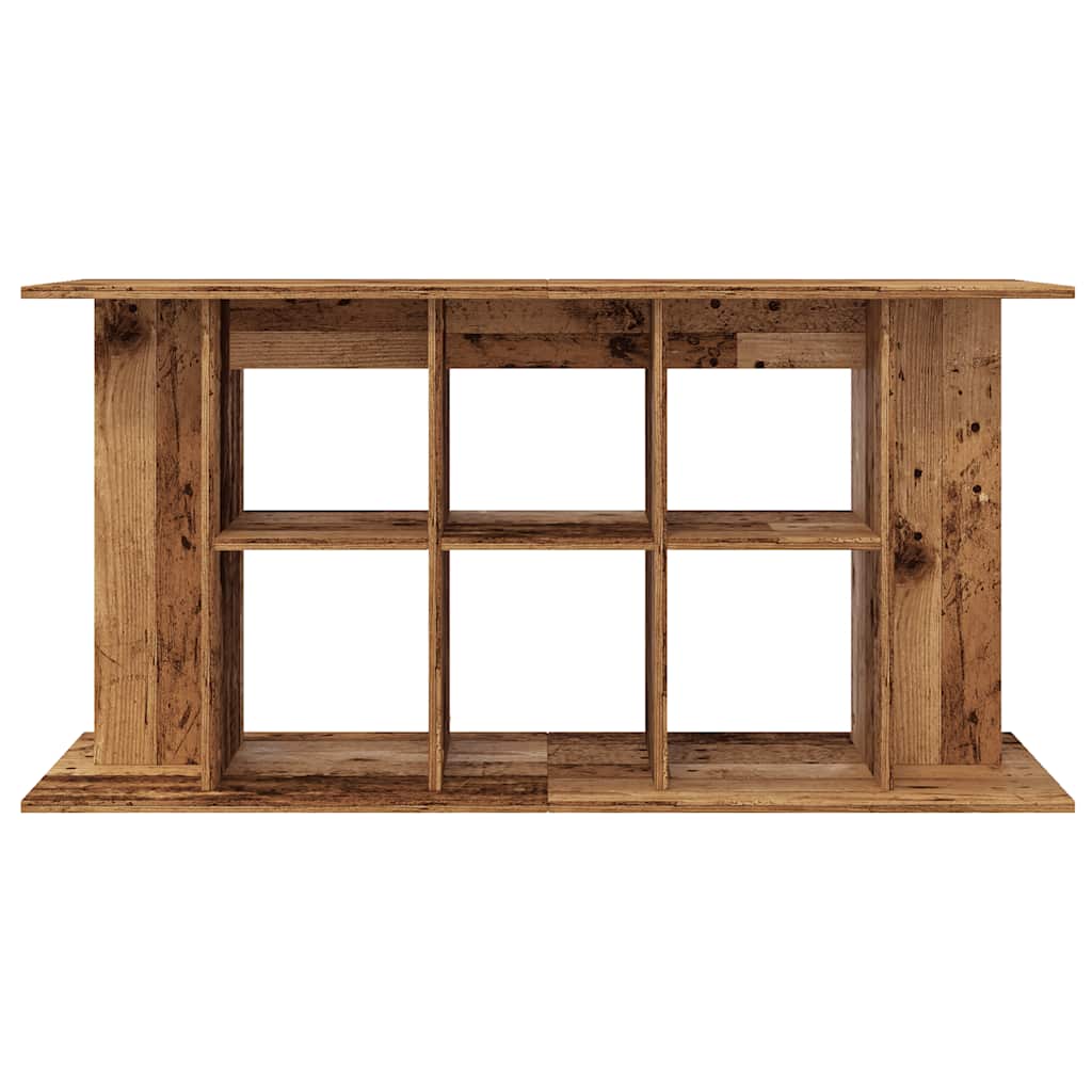 Aquarium stand old wood look 120x40x60 cm wood material